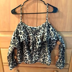 Forever 21 long sleeve off the shoulder top